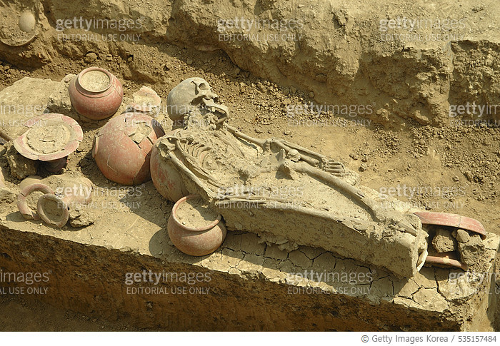 535157484 | 게티이미지코리아 | Excavations of burial site at Sinauli in Uttar ...